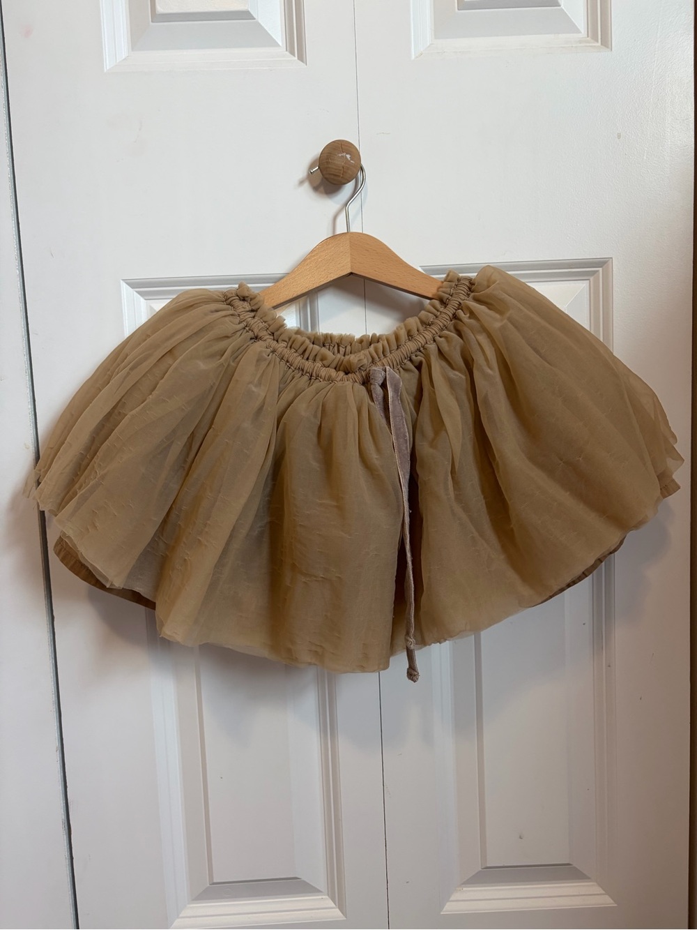 Jamie Kay Sandstone Beige  Tulle Skirt 5y